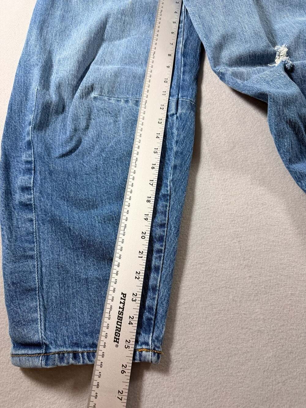 KanCan Women's High Rise Barrel Leg Distressed Jeans KC9390M - Picture 3 of 9